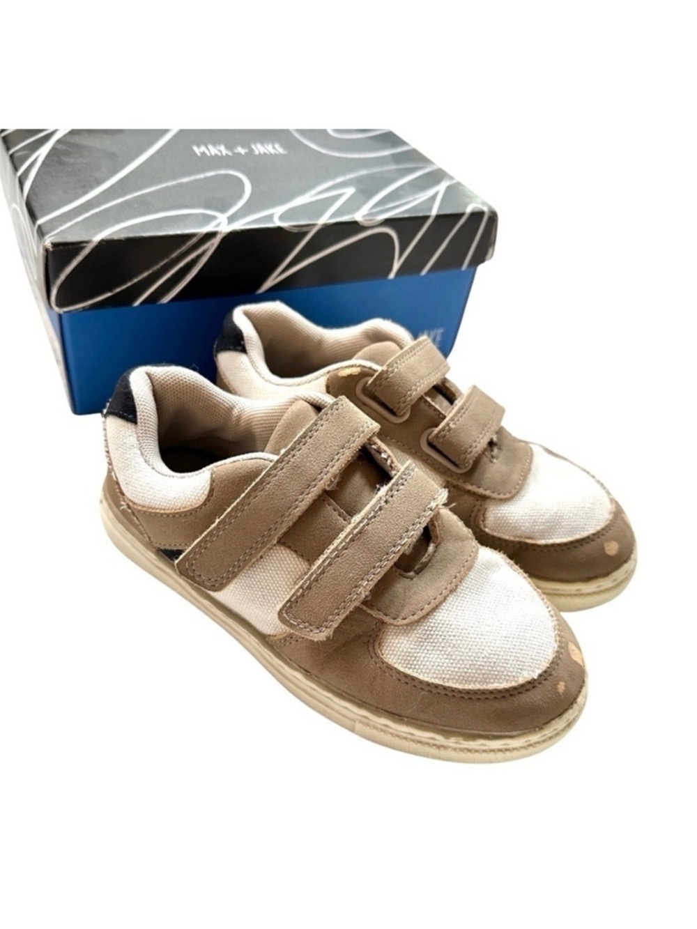 ⭐️ 5 for $25 Max + Jake Sawyer Kids Sneakers Tan Velcro Size 12M